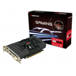 BIOSTAR Gaming Radeon™ RX 550  /  2GB GDDR5 128Bit 1183/6000Mhz, 512 Stream Processors, 1xDVI-D, 1xHDMI, 1xDP, Single Fan, Radeon Freesync Technology, AMD XConnect and HDR Ready, DX12&Vulcan, Retail (VA5505RF21)